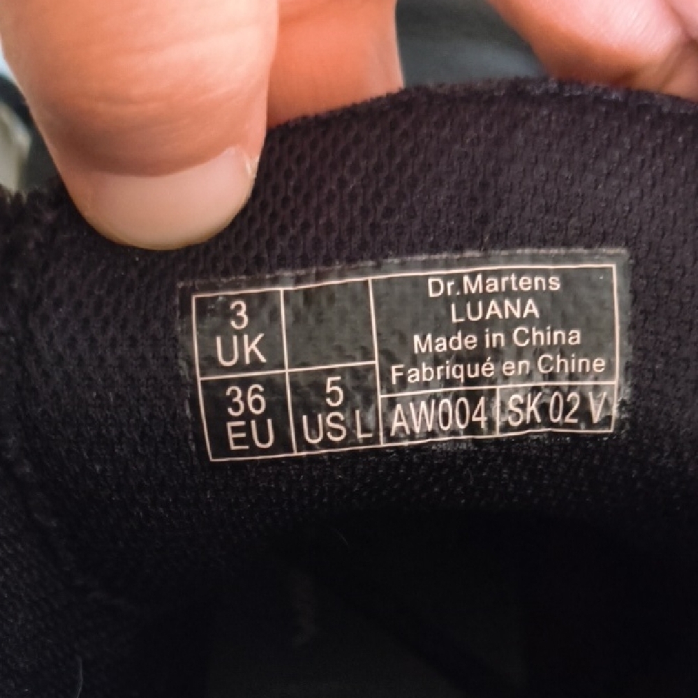 Dr. Martens Black Leather Combat Boots - Picture 6 of 6
